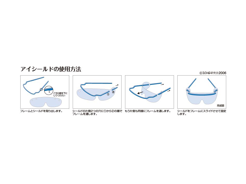 アイシールドの使用方法